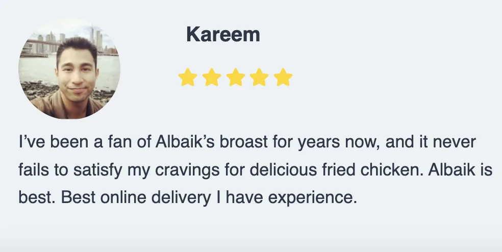 Albaik reviews
